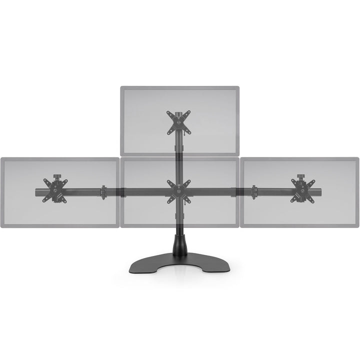 Ergotech Quad 1 Over 3 Monitor Desk Stand-100-D28-B13