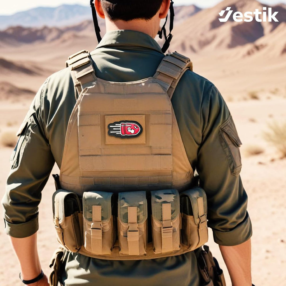 Jestik Flying Bullet PVC Patch - GID Flying Bullet