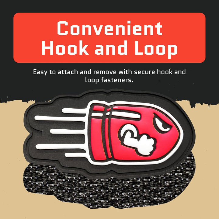Jestik Flying Bullet PVC Patch - GID Flying Bullet