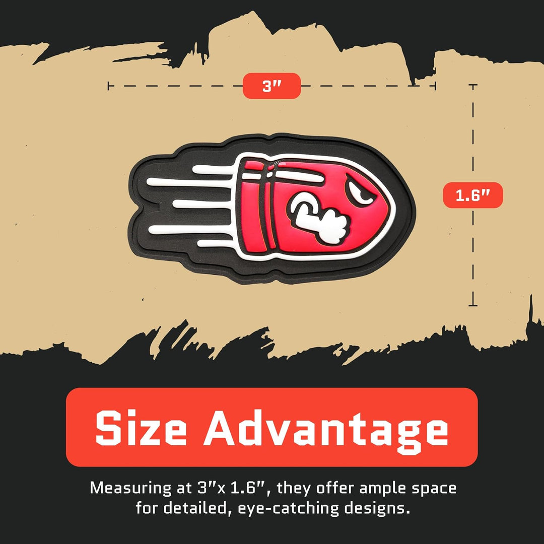 Jestik Flying Bullet PVC Patch - GID Flying Bullet