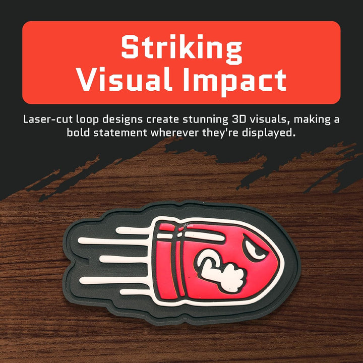Jestik Flying Bullet PVC Patch - GID Flying Bullet