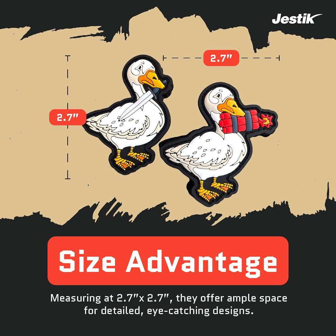 Jestik Two Cute Ducks Funny PVC Morale Patch - Duck Explosives