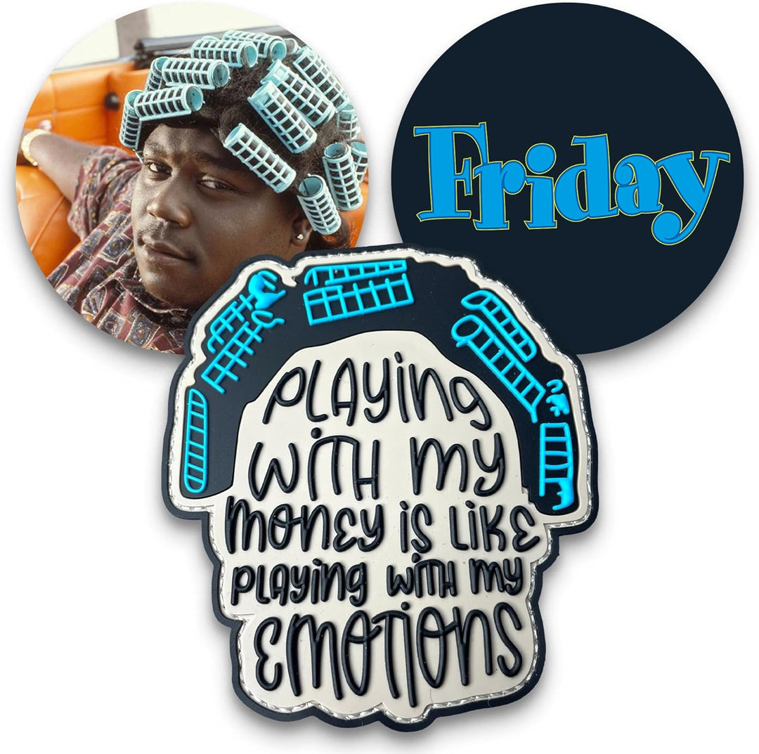 Jestik Friday Big Worm Playing with My Money and Emotions PVC Morale Patch - Money Emotions