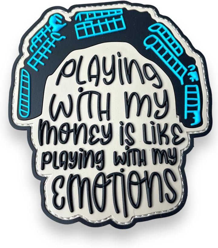 Jestik Friday Big Worm Playing with My Money and Emotions PVC Morale Patch - Money Emotions