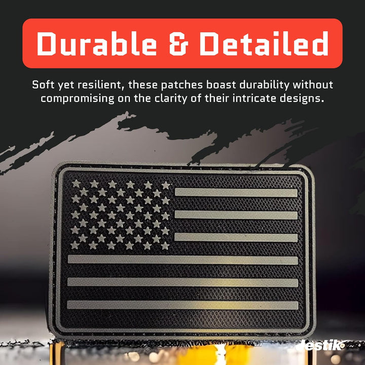 Jestik US American Flag PVC Patch - flag-001
