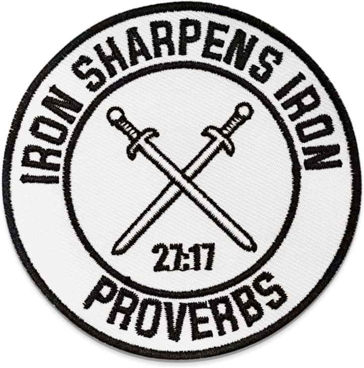 Jestik Iron Sharpens Iron Embroidery Patch - Glow in The Dark - EMB-GID Iron Sword