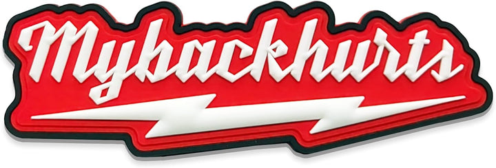 Jestik My Back Hurts PVC Patch - Glow in The Dark - GID My Back Hurts
