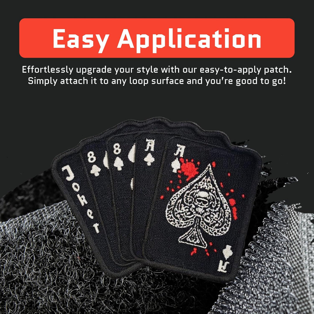 Jestik Dead Man's Hand Ace of Spade Embroidery Patch - EMB DMH Ace of Spade