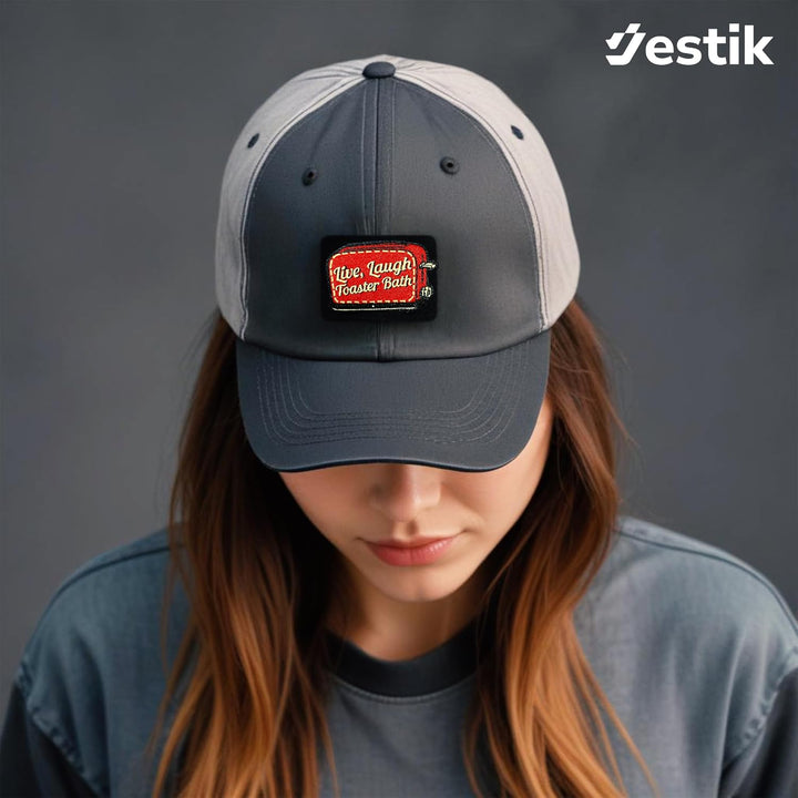 Jestik Live Laugh Toaster Bath Embroidery Patch - EMB Live Laugh Toaster Bath