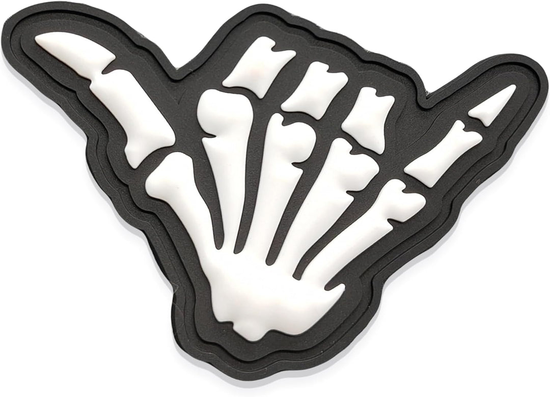 Jestik Shaka Hand PVC Patch - GID Shaka Hand