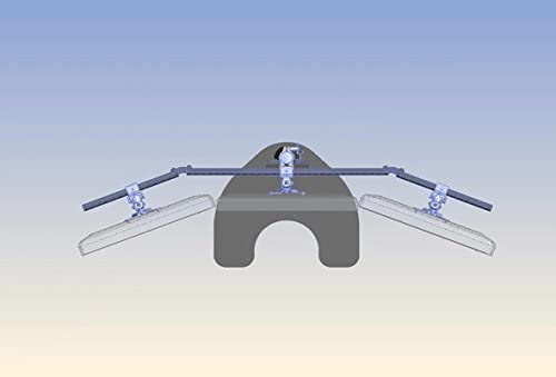 Ergotech Quad 1 Over 3 Monitor Desk Stand-100-D28-B13