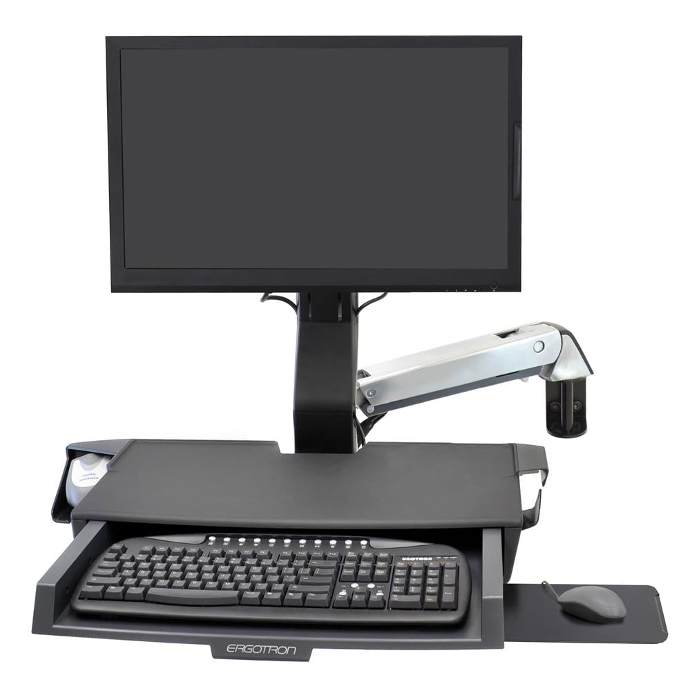 Ergotron SV Combo Arm with Worksurface & Pan