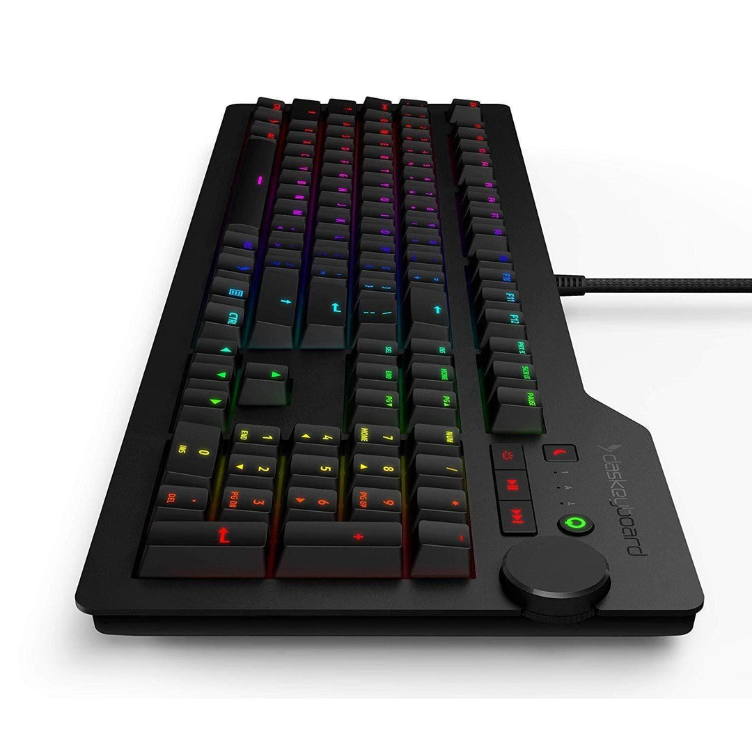 Das Keyboard Keyboard Das Keyboard 4Q: World’S First Smart RGB Cherry MX Mechanical Keyboard - Brown Soft Tactile