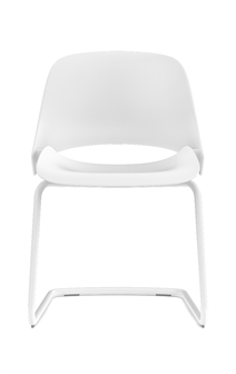 Humanscale Ergonomic Chair Cantilever / White Powder Coat Humanscale TREA Ergonomic Office Chair