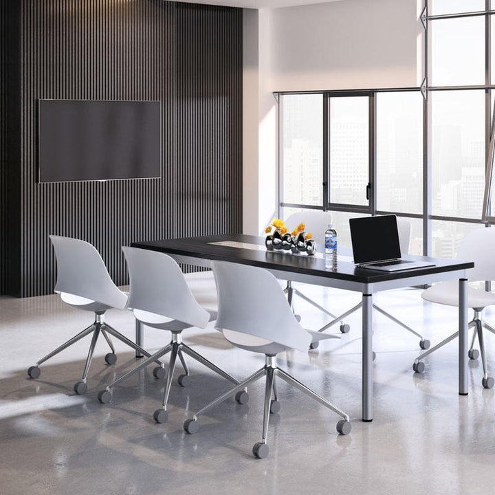 Humanscale Ergonomic Chair Four Legs / White Powder Coat Humanscale TREA Ergonomic Office Chair