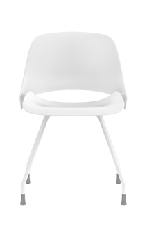 Humanscale Ergonomic Chair Four Legs / White Powder Coat Humanscale TREA Ergonomic Office Chair