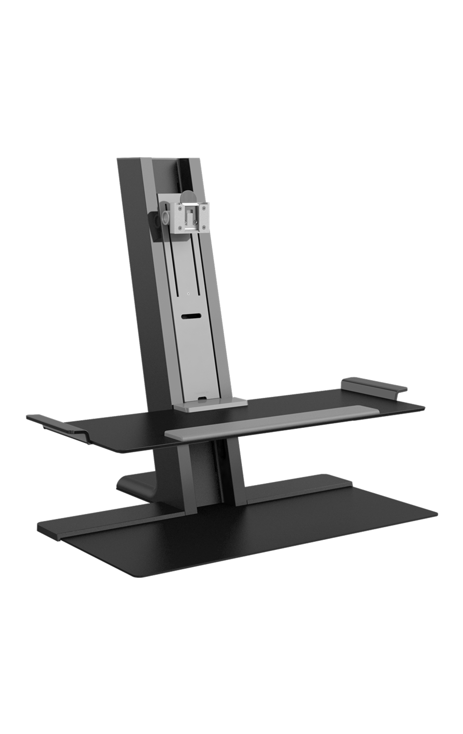 Humanscale Monitor Sit/Stand FREESTANDING BASE / Black Humanscale Quickstand Sit to Stand Workstation