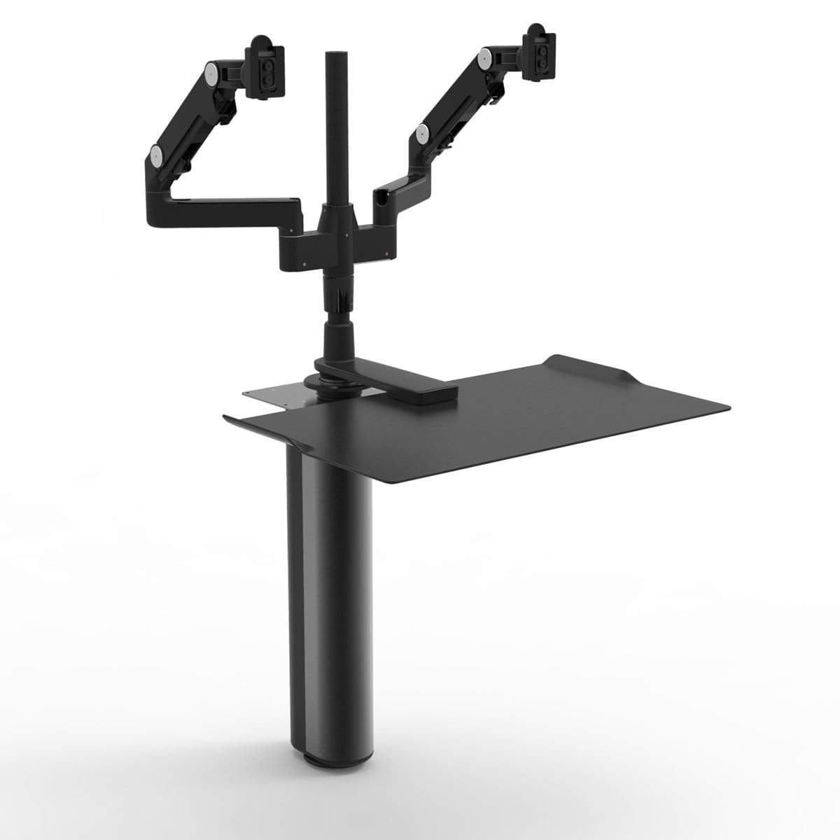 Humanscale Under Desk Black / M/Flex Monitor Arm Mount (Arm Sold Separately) Humanscale QUICKSTAND UNDER DESK