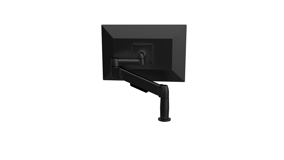 SpaceCo Single Monitor Arm Direct VESA / Bolt-through / Platinum SpaceCo SpaceArm Stubby Single Arm