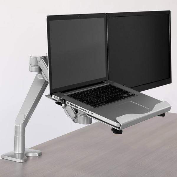 Workrite Dual Monitor Arm C-Clamp Workrite Willow Dual Monitor Arm