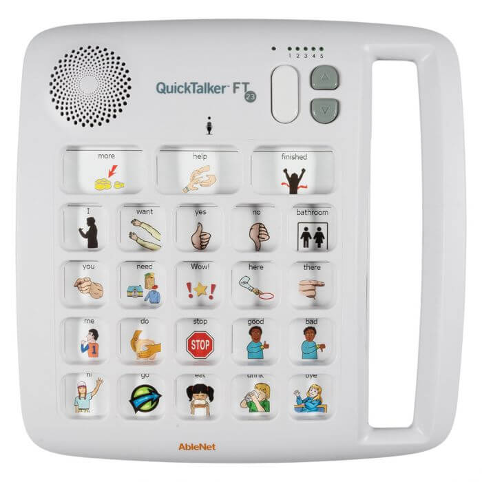 AbleNet QuickTalker FT 23 | AAC Speech Device with FeatherTouch Activation