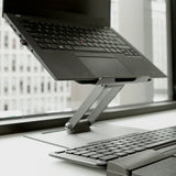 Ergonomic Laptop Riser Stand - Adjustable Steel Desktop Riser