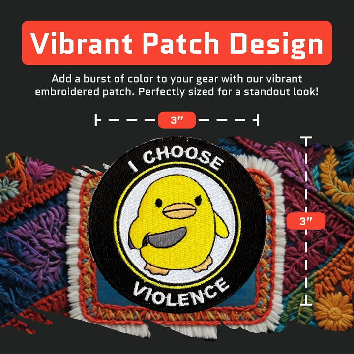 Jestik I Choose Violence Embroidered Patch - EMB Choose Violence
