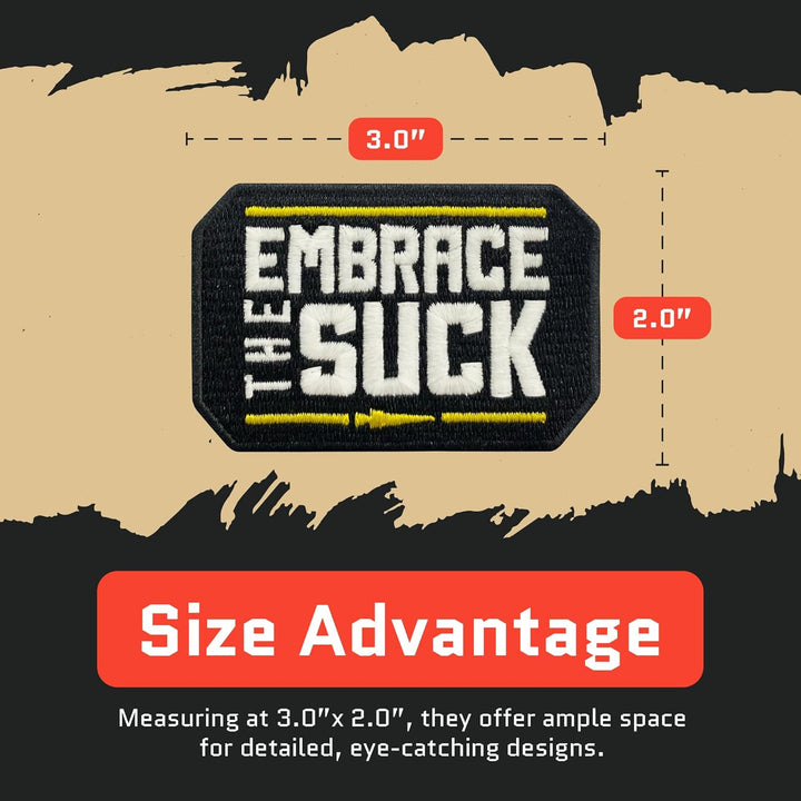 Jestik Embrace The Suck Glow in The Dark Embroidered Patches - EMB-GID Embrace The Suck
