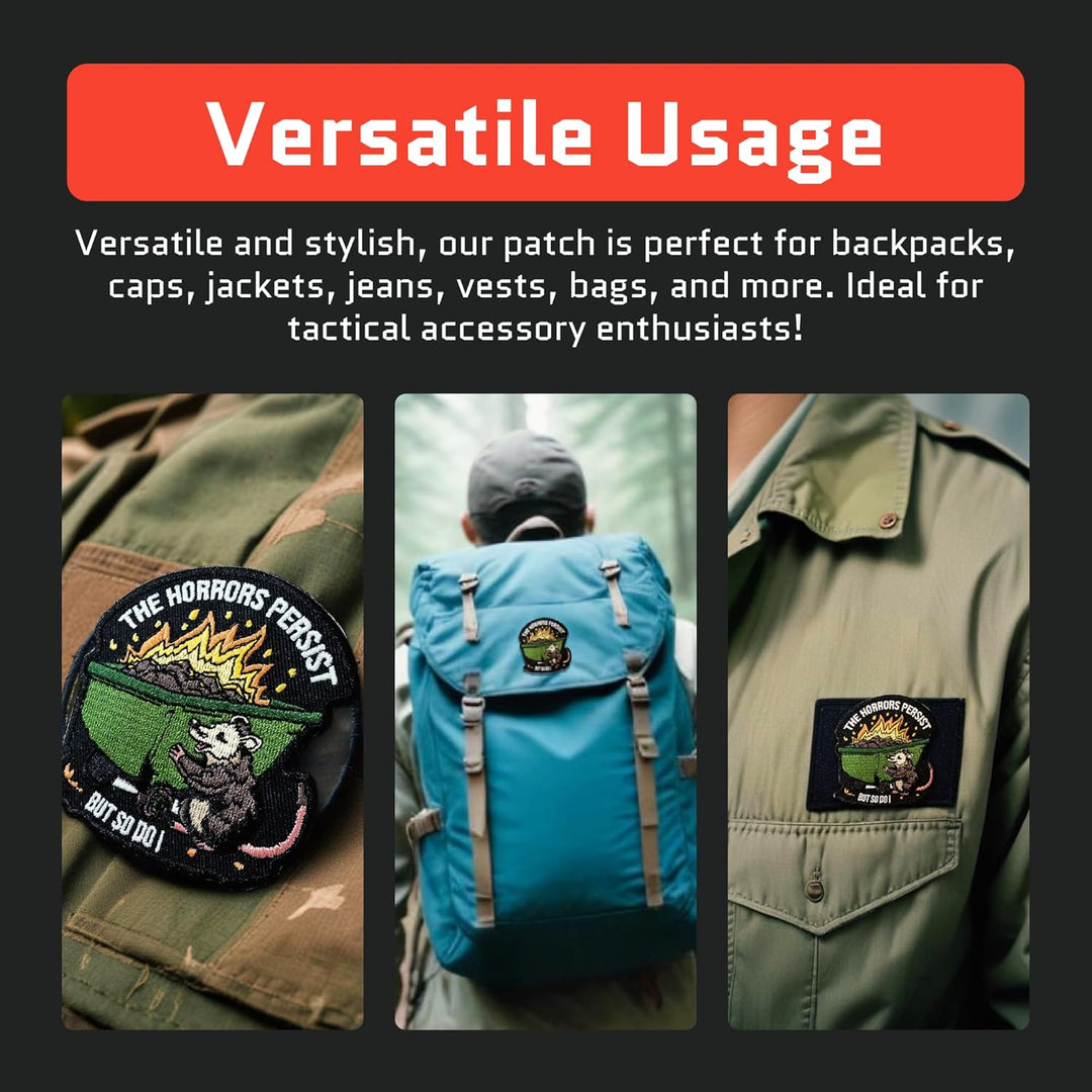 Jestik The Horrors Persist But So Do I Embroidery Patch - EMB Horrors Persist