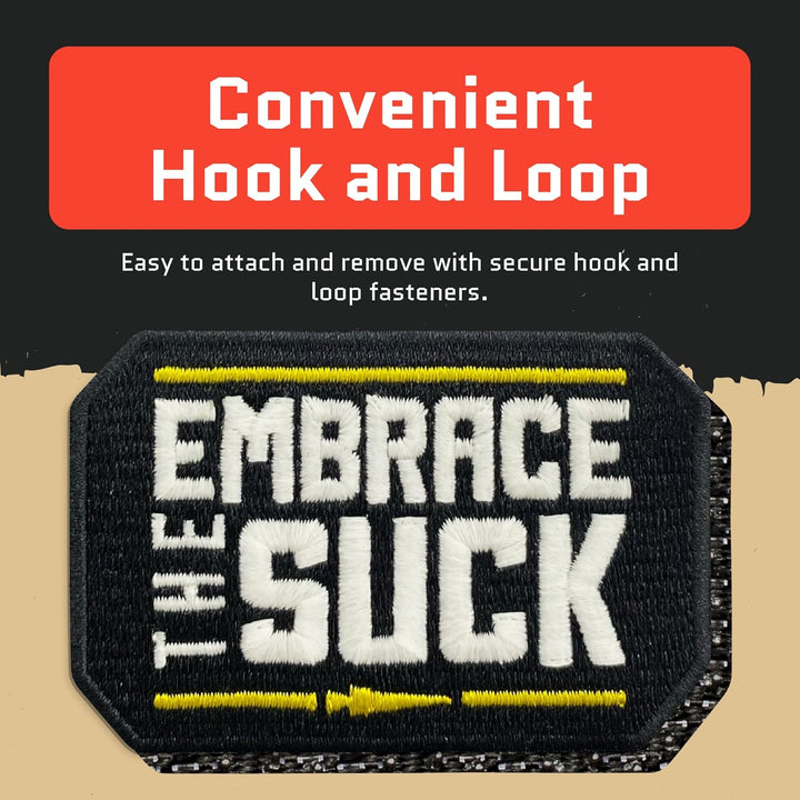 Jestik Embrace The Suck Glow in The Dark Embroidered Patches - EMB-GID Embrace The Suck
