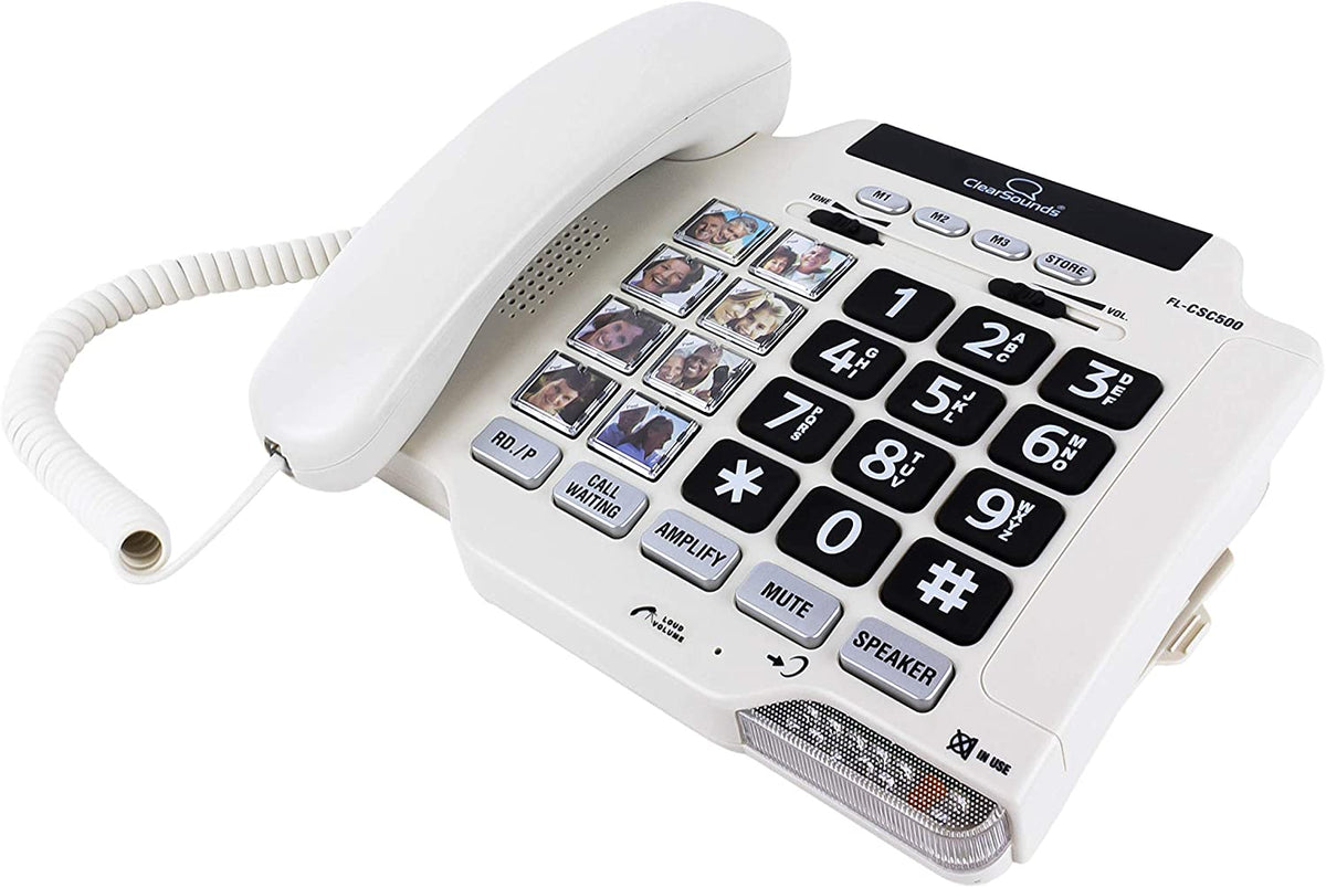 ClearSounds Amplified Phone – 40dB, Photo Dial Buttons, Spirit