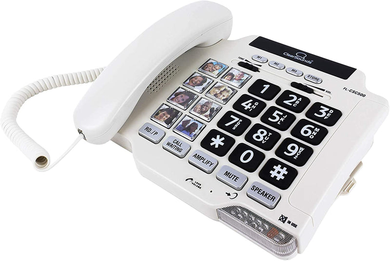 ClearSounds Amplified Phone – 40dB, Photo Dial Buttons, Spirit