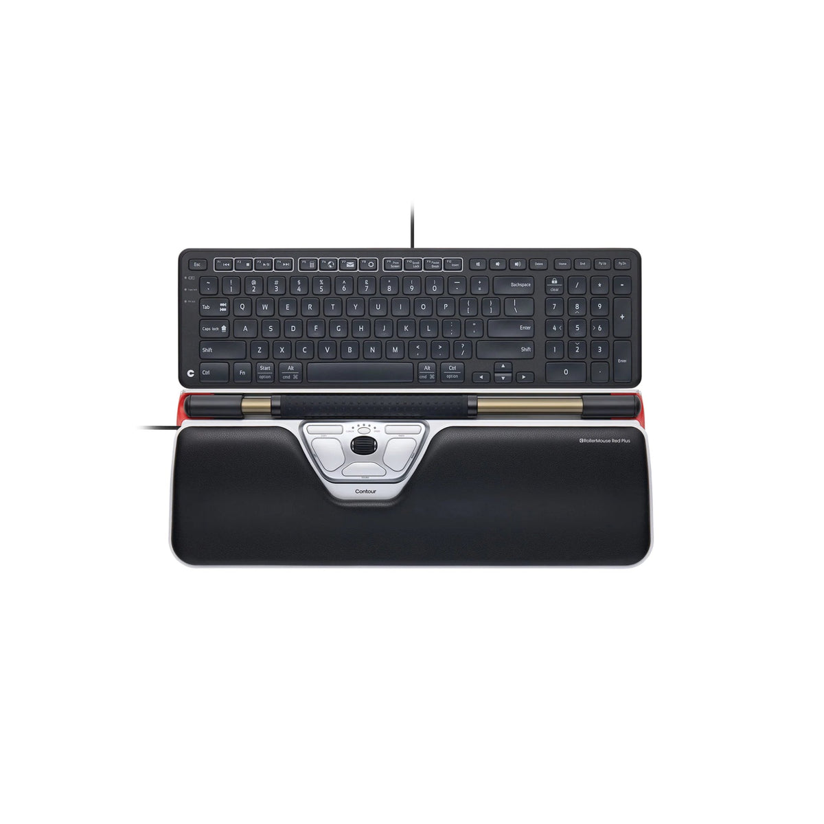 Contour Design Combo RollerMouse Red Plus + Balance Keyboard, Wired