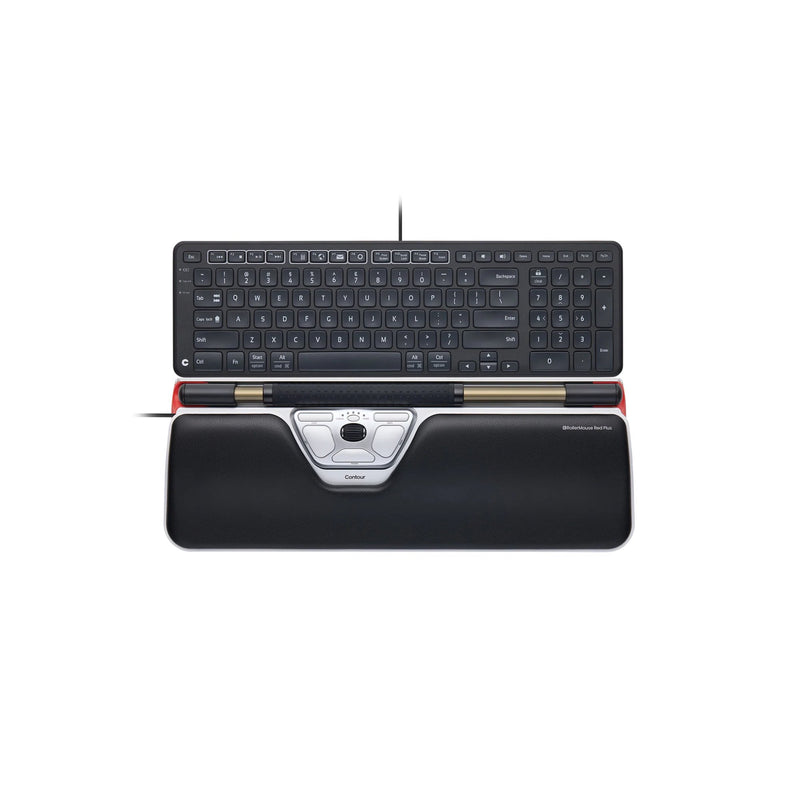 Contour Design Combo RollerMouse Red Plus + Balance Keyboard, Wired