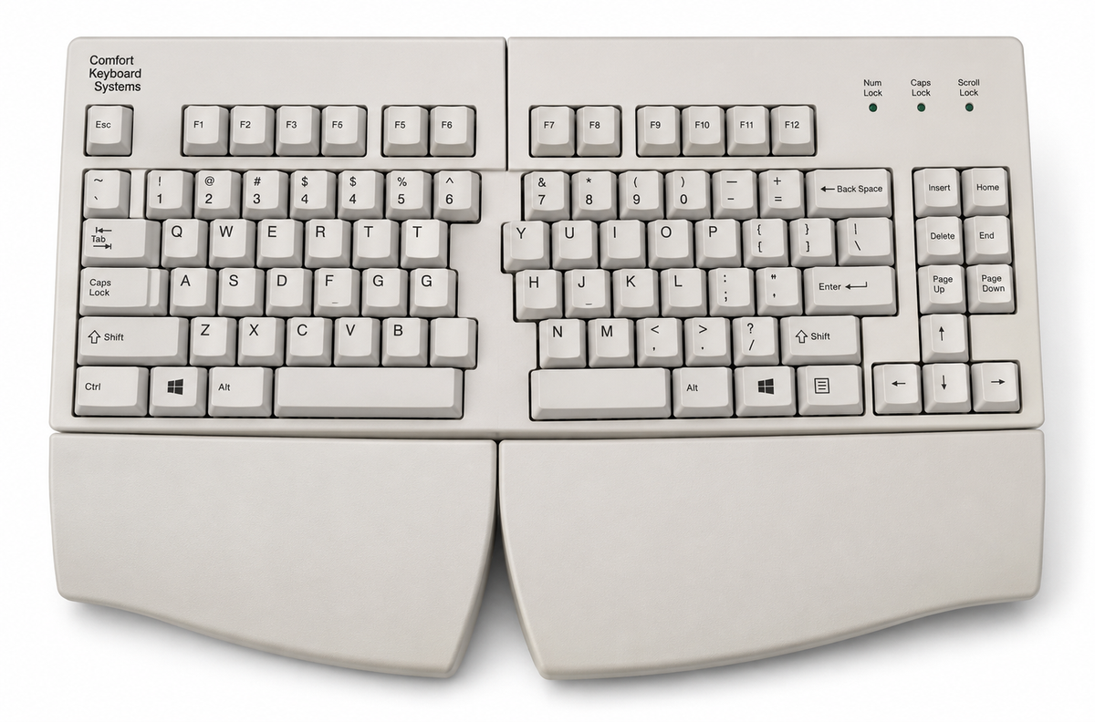 ErgoSplit Adjustable Split Ergonomic Keyboard | Comfort Keyboard Systems