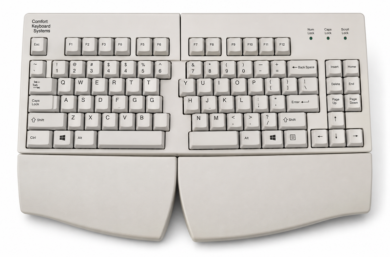 ErgoSplit Adjustable Split Ergonomic Keyboard | Comfort Keyboard Systems