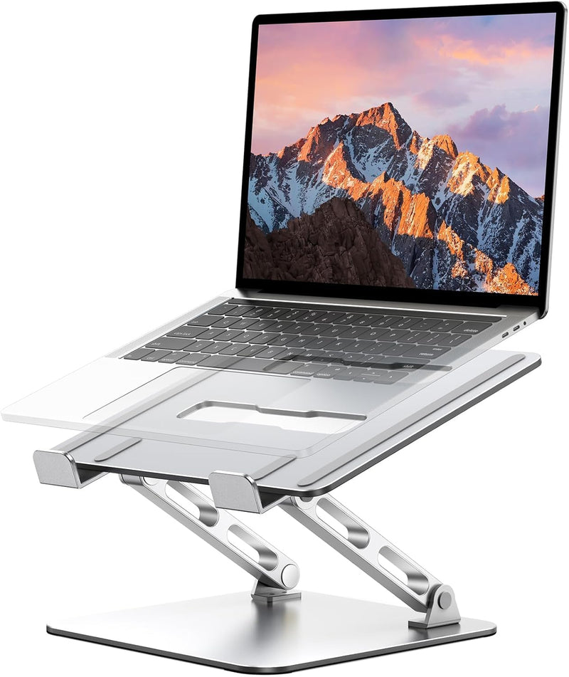 Adjustable Ergonomic Laptop Stand (10–16") — Portable Aluminum Riser