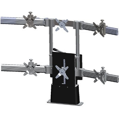 Ergotech 900-F20-B33 Apex Dual Tiered (3 over 3) LCD Flush Mount