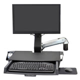 Ergotron 45-260-026 StyleView Sit-Stand Combo Arm with Worksurface