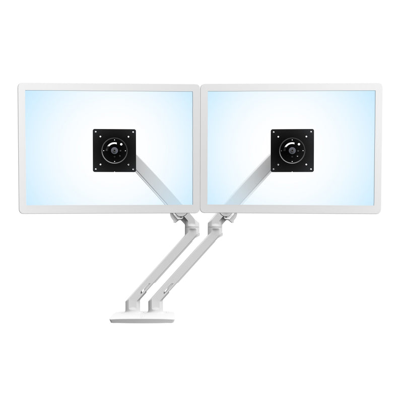 Ergotron 45-496-216 MXV Desk Mount Dual LCD Monitor Arm (white)