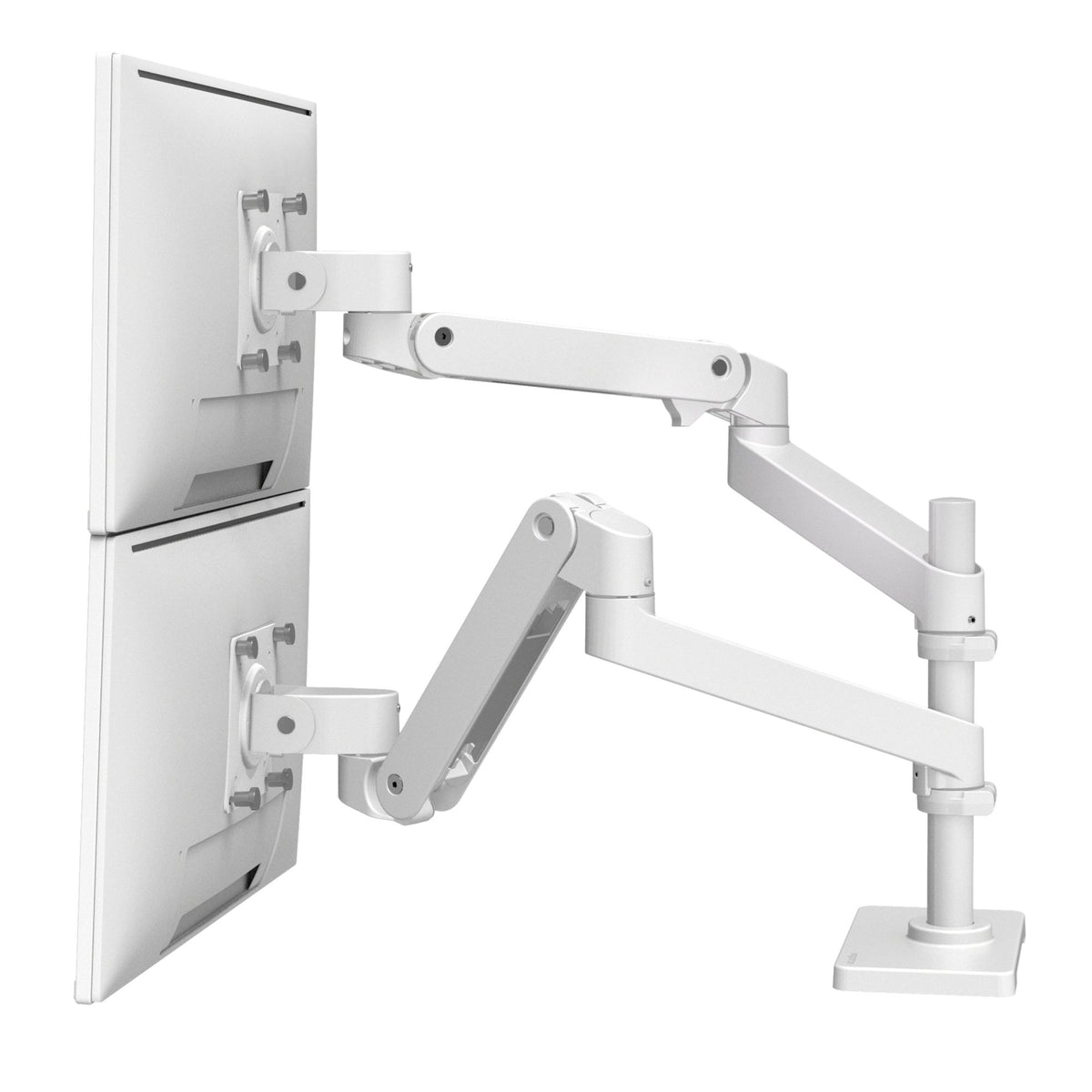 Ergotron 45-690-290 LX Pro Dual Monitor Desk Mount Stacking Arm (white)