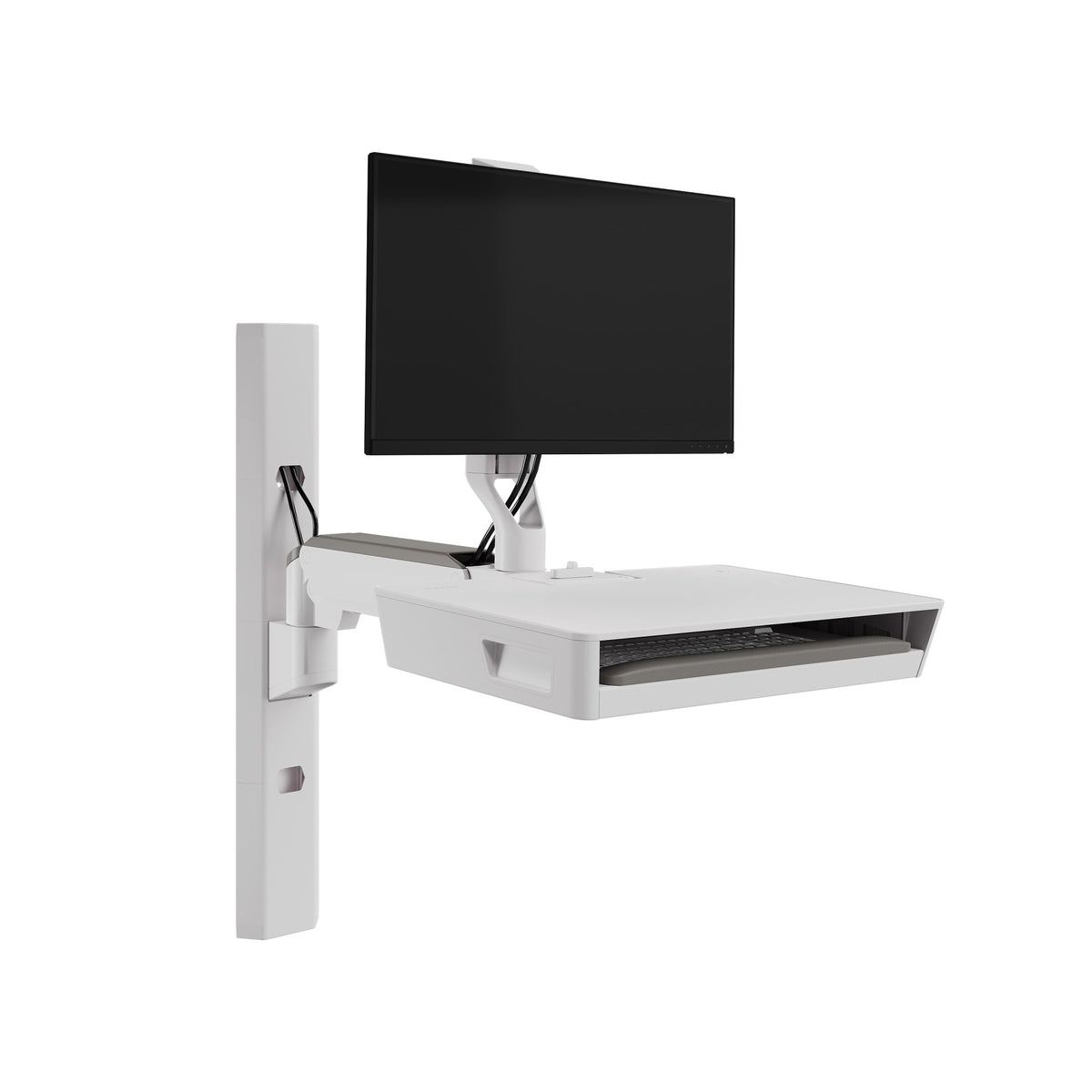 Ergotron 45-721-251 CareFit Combo System with Compact Worksurface