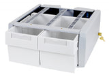 Ergotron SV44-2332-1 SV Electric Lift Cart with Pivot, LiFe Powered, 3 Drawers