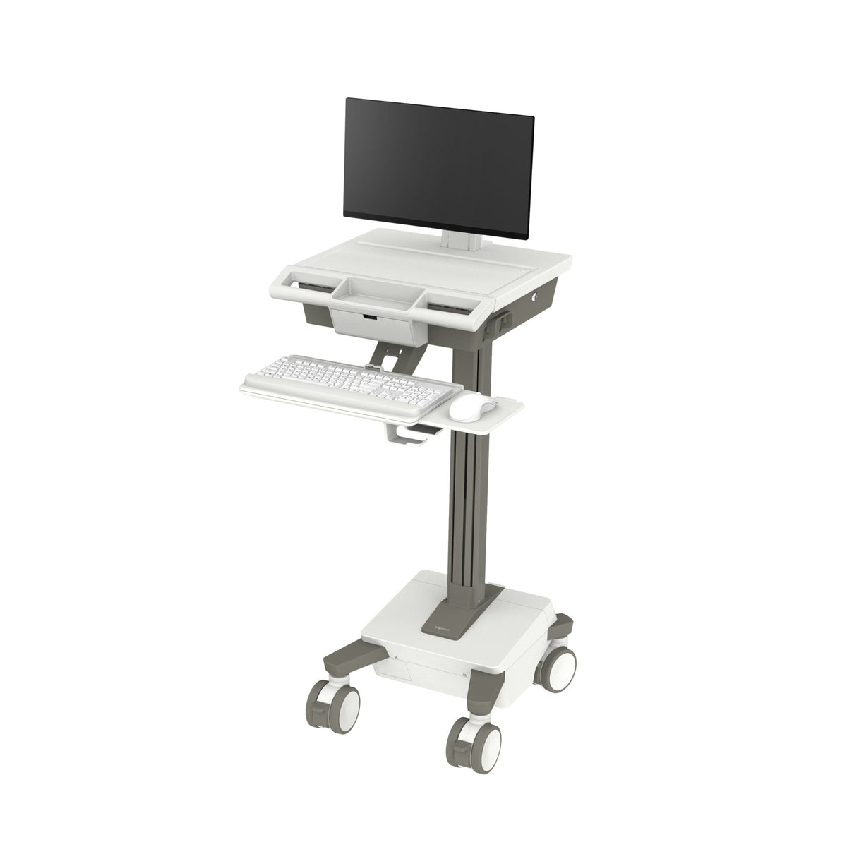 Ergotron Mosaic LCD Cart with LCD Riser, Non-powered
