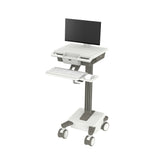 Ergotron Mosaic LCD Cart with LCD Riser, Non-powered