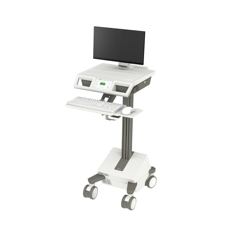 Ergotron Mosaic LCD Cart with LCD Riser, AC Power