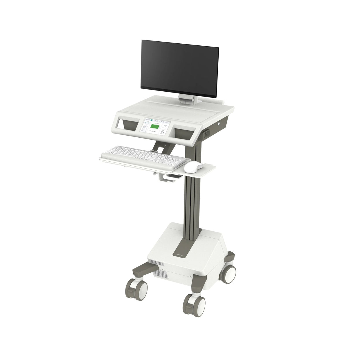 Ergotron Mosaic LCD Cart with LCD Riser, DC Power