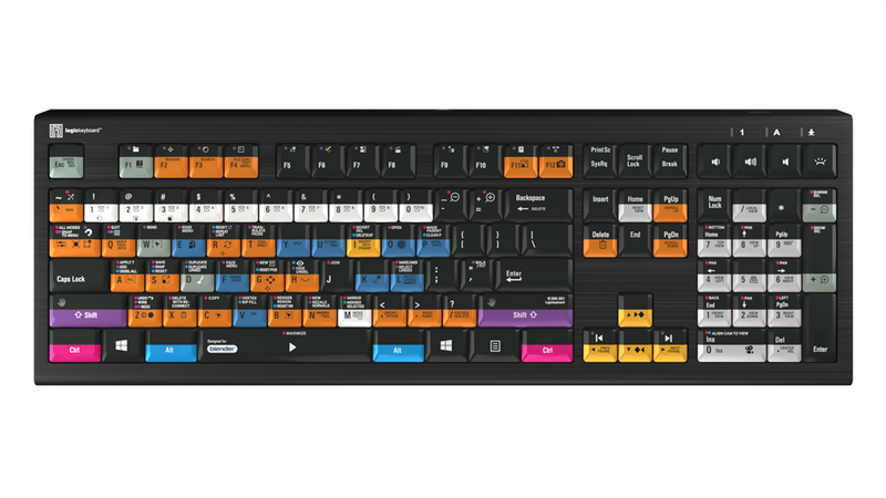 LogicKeyboard Blender 3D ASTRA 2 Keyboard for PC — Backlit Shortcut Keys | LKB-BLEN-A2PC-US