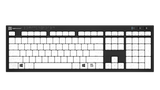 LogicKeyboard Braille Keyboard for PC — 6-Dot Braille Nero Slim Line | Wired USB