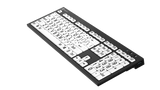 LogicKeyboard Braille + Large Print PC Keyboard — Nero Slim Line for Blind & Low Vision Users